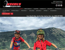 Tablet Screenshot of kegelsbikes.com